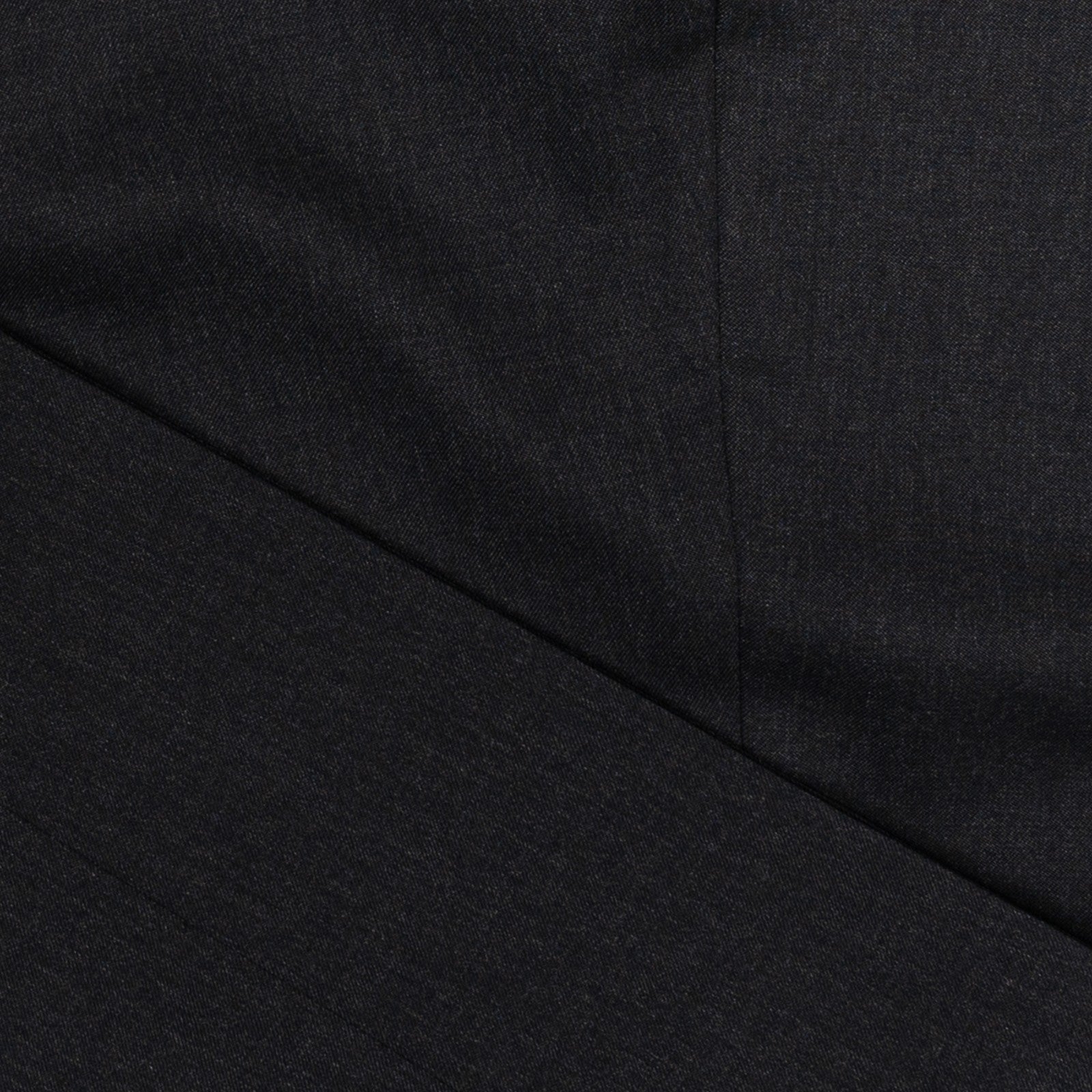 670$ RUBINACCI NAPOLI Charcoal Worsted Wool Dress Pant Handmade in Napoli