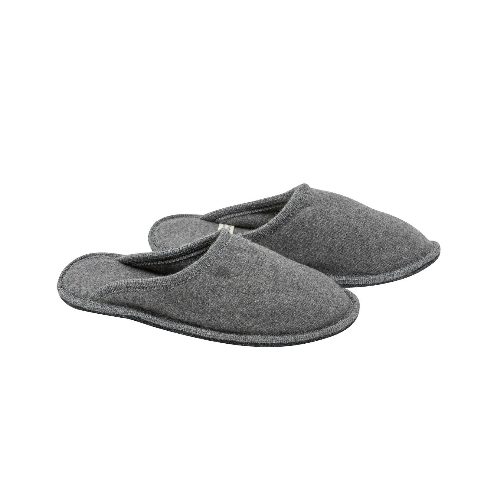 Italian Luxury Re_branded Cashmere Slippers Pure Cashmere Grey Made in Italy
