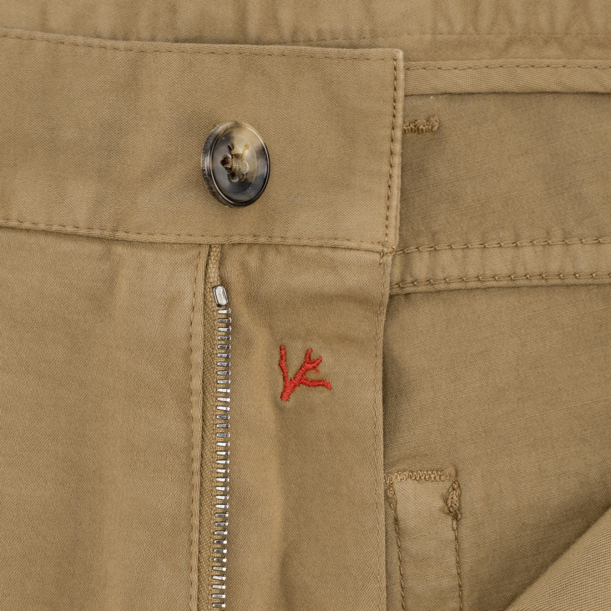 925$ ISAIA NAPOLI "SpaccaNapoli" Beige Pant Chin Cotton Cashmere Reg 38 US 54 EU