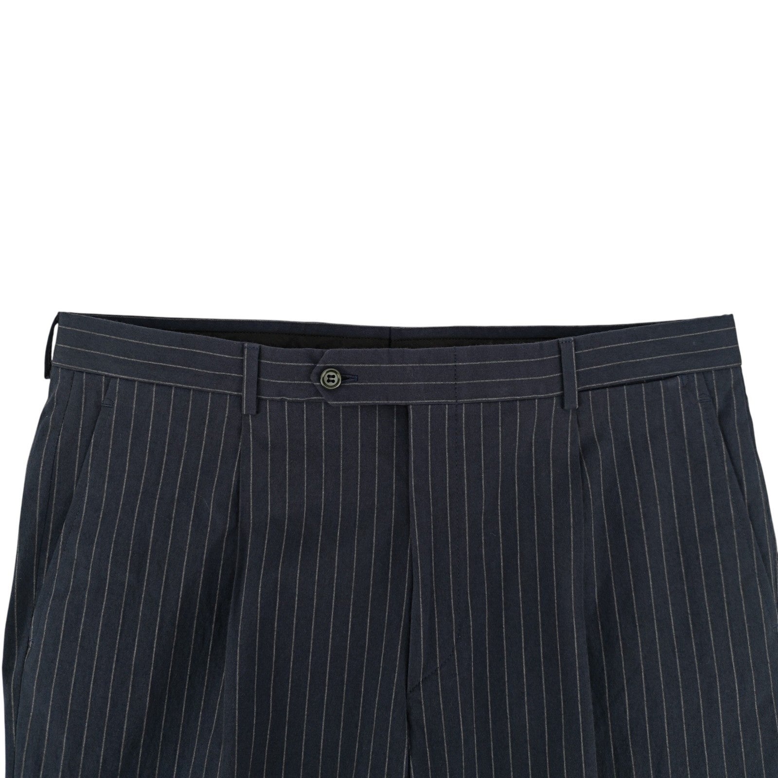 1600$ BURBERRY LONDON Navy Pinstripe Suit Wool Made Italy 42 US / 52 IT