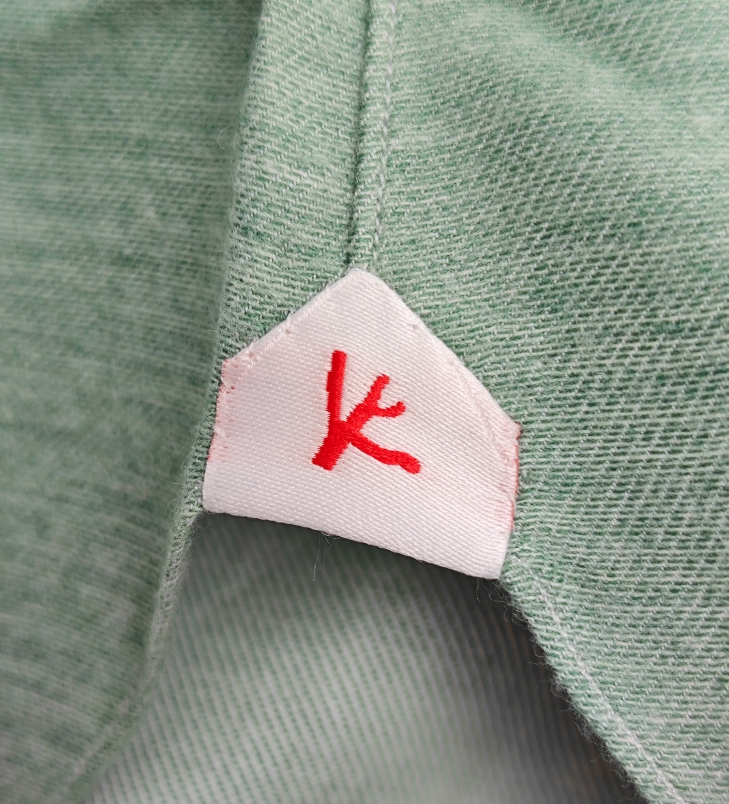 780$ ISAIA "Mix" Dress Shirt Aquamarine Cotton Cashmere Hand - Sewn 15.75 - 40