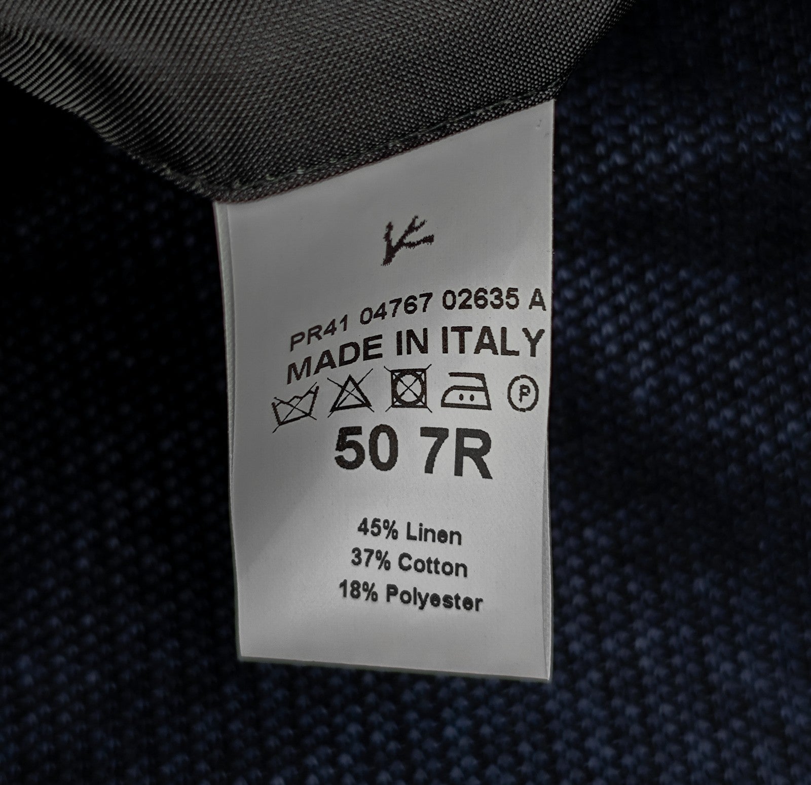 $5120 ISAIA "Capri" Blue Double Breasted Sport Coat Linen Cotton  40 US 50 EU 7R