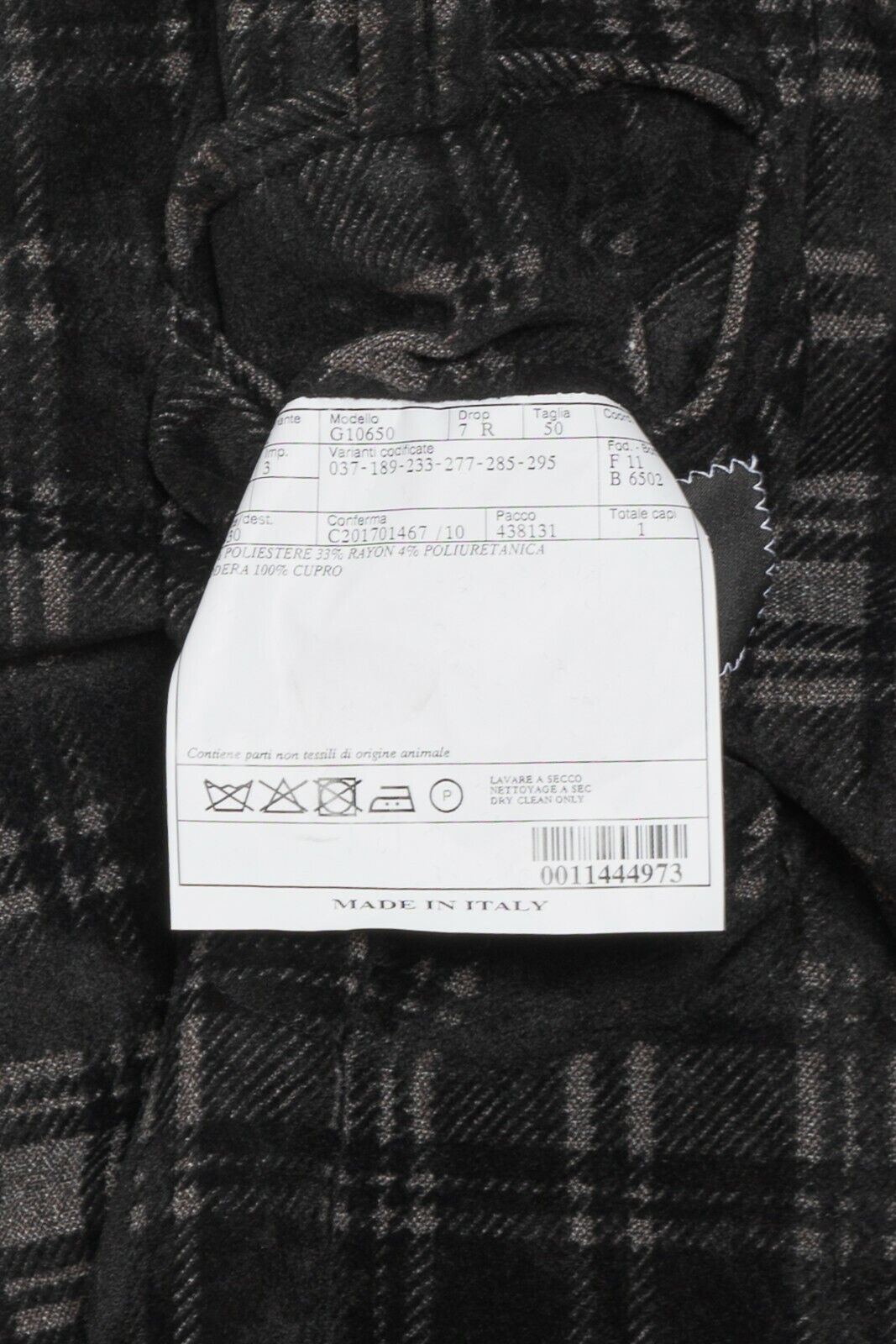 $2460 BELVEST Black Blazer Evening Jacket Checks 40 US / 50 EU 7R JACKETINTHEBOX