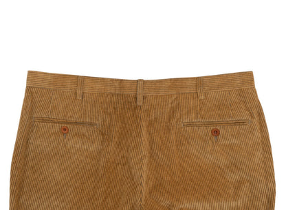 780$ ETRO MILANO Caramel Brown Corduroy Cotton Pant Straight Leg 38 US / 54 EU