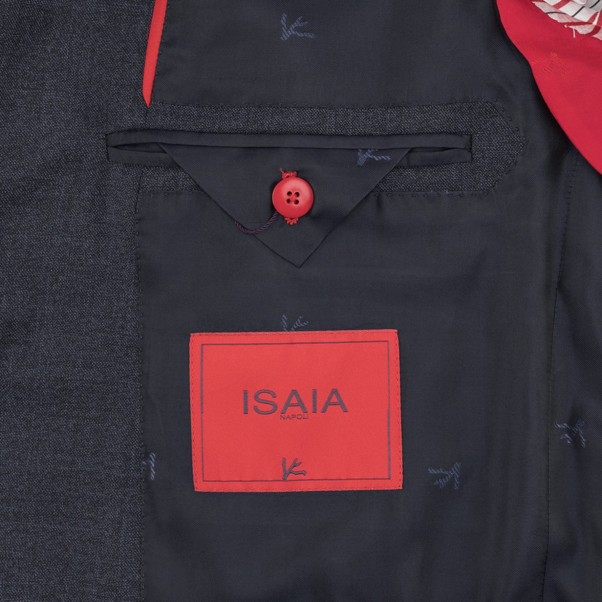 $6190 ISAIA "Capri" Dark Blue Jacket Sport Coat Fine Wool  42 US / 52 EU  8R
