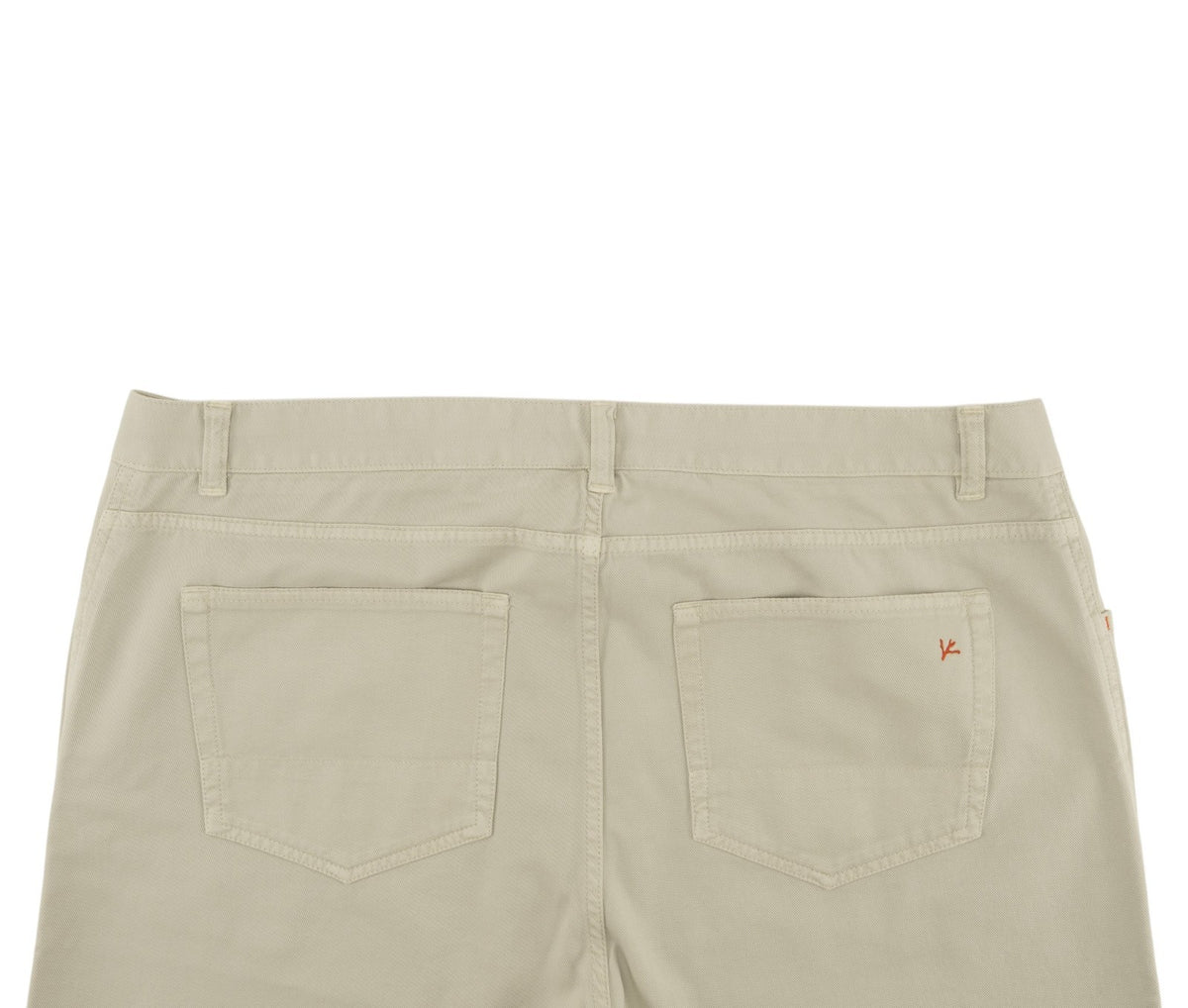 690$ ISAIA NAPOLI Beige Denim Cotton Stretch 5 Pockets Pant Regular 42 US 58 EU