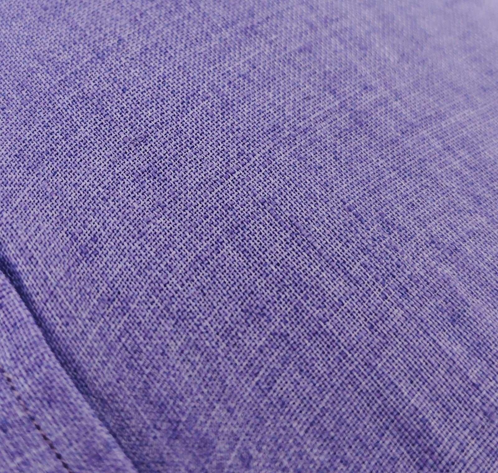 765$ ISAIA NAPOLI "Mix" Violet Dress Shirt Hand-Sewn 100% Linen 15.5 - 39