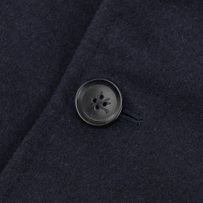 7250$ ISAIA APOLI Blue Navy Peacoat Coat Wool - Cashmere 50 US / 60 EU R