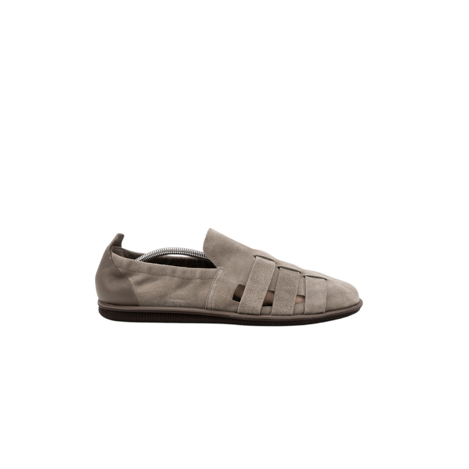 1200$ GIORGIO ARMANI Fisherman Shoes Sandals Gray Suede 9 UK / 10 US / 43 IT