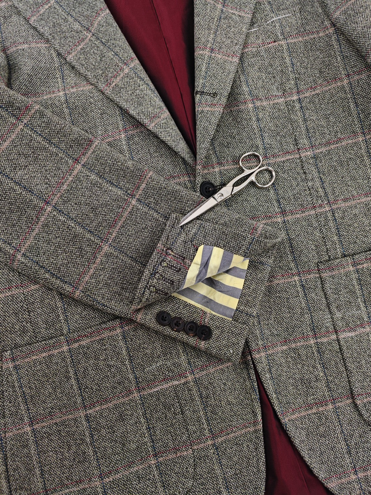 $1950 RUBINACCI NAPOLI Green Checks Jacket Sport Coat Cashmere Wool  40 US 50 EU