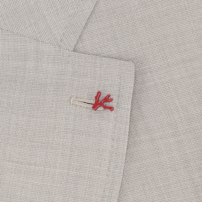 $6600 ISAIA NAPOLI "Domenico" Light Beige Suit Soft Wool  40 US / 50 EU 8R