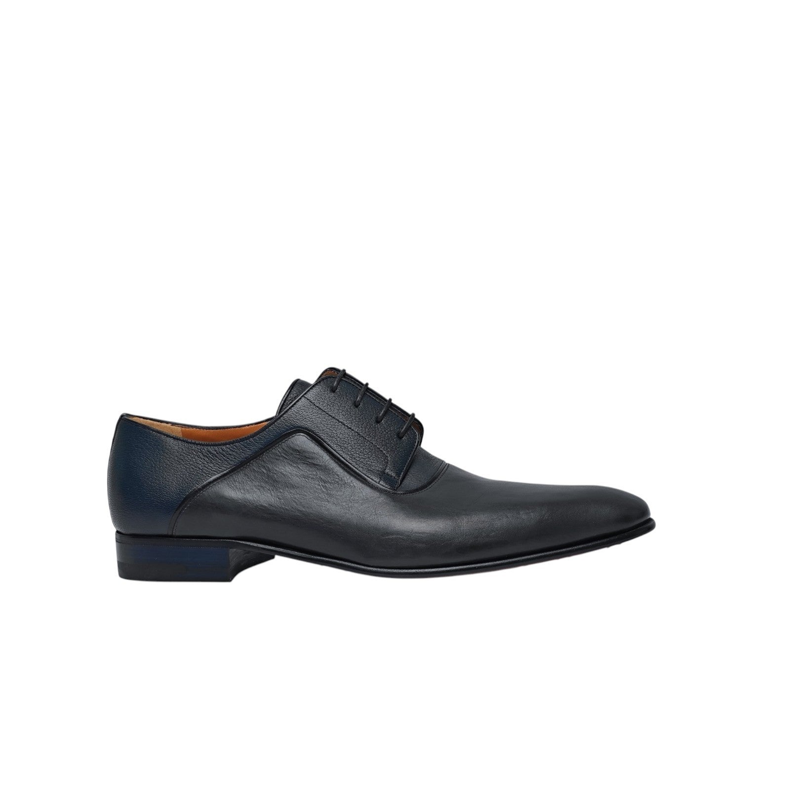 1200$ TESTONI Derby Shoes Soft Calf / Mini Karibu Blue 8 UK / 9 US / 42 IT