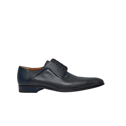 1200$ TESTONI Derby Shoes Soft Calf / Mini Karibu Blue 8 UK / 9 US / 42 IT
