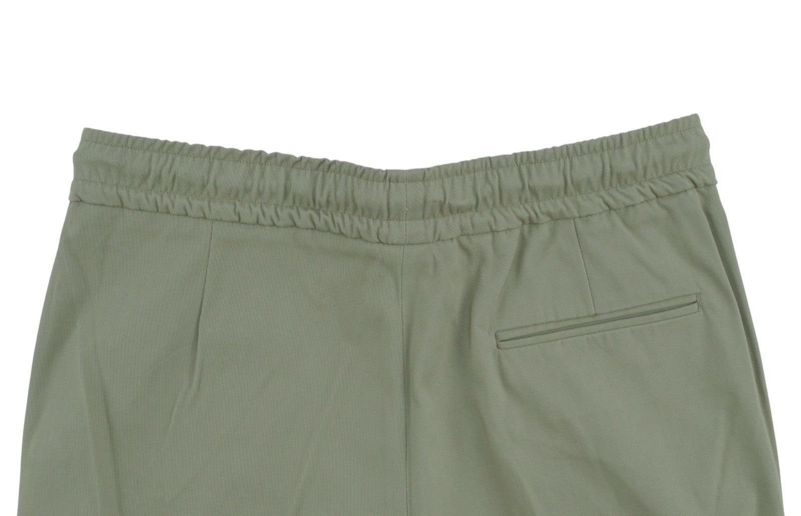 1050$ ISAIA NAPOLI Olive Green Cargo Drawstring Pant Comfort Cotton 32 US 48 EU