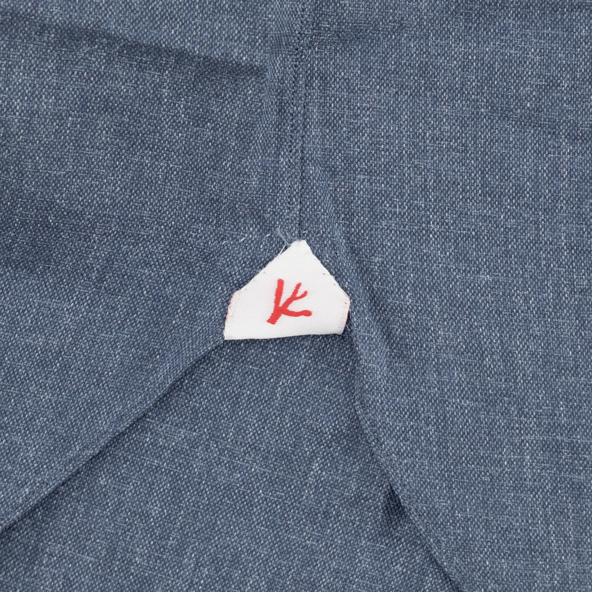 750$ ISAIA NAPOLI "Mix" Dress Shirt Blue Fine Lightwheight Cotton 15.75 - 40