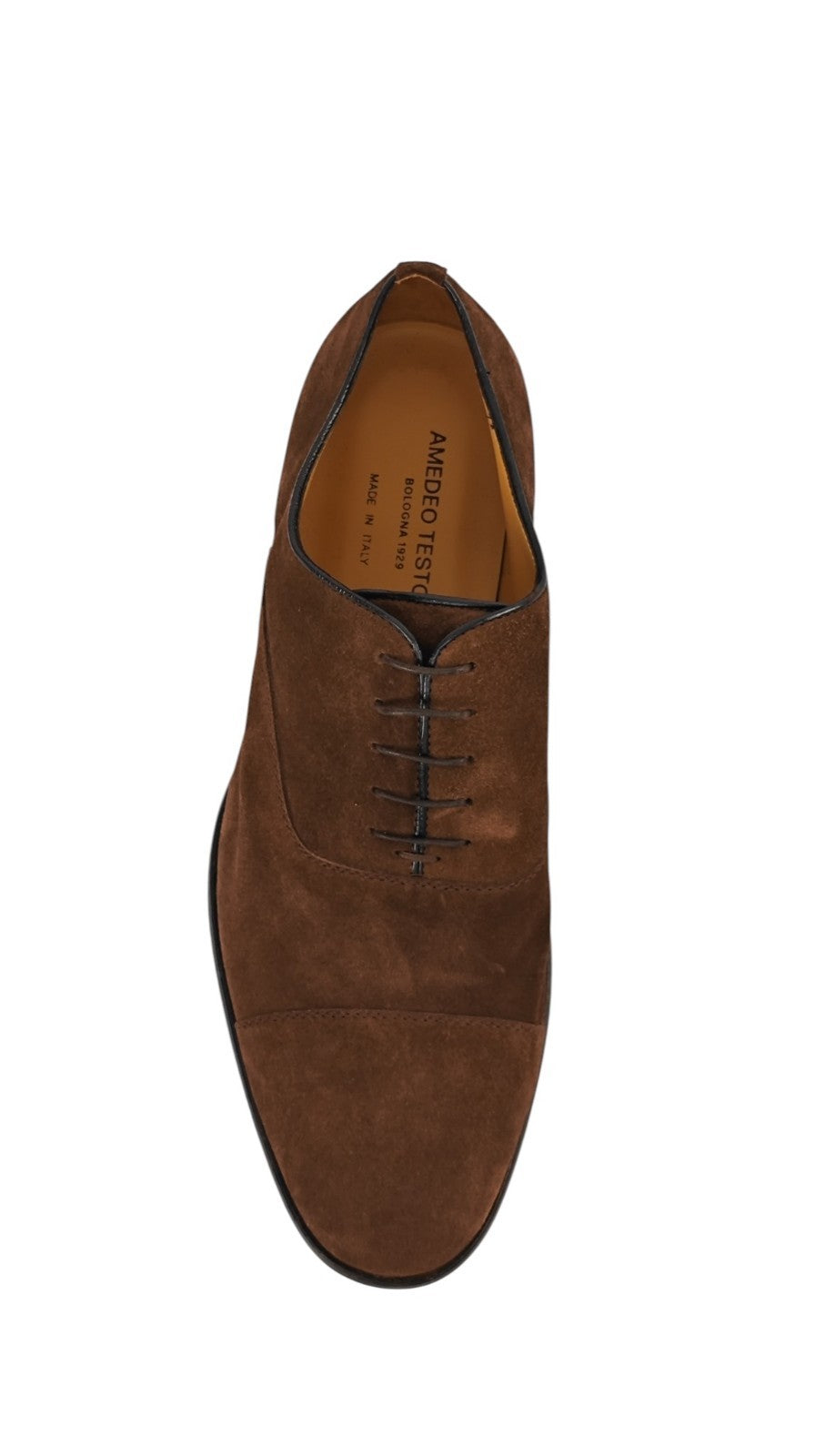 950$ TESTONI " Portonovo " Oxford Shoes Suede Espresso 8 UK / 9 US / 42 IT