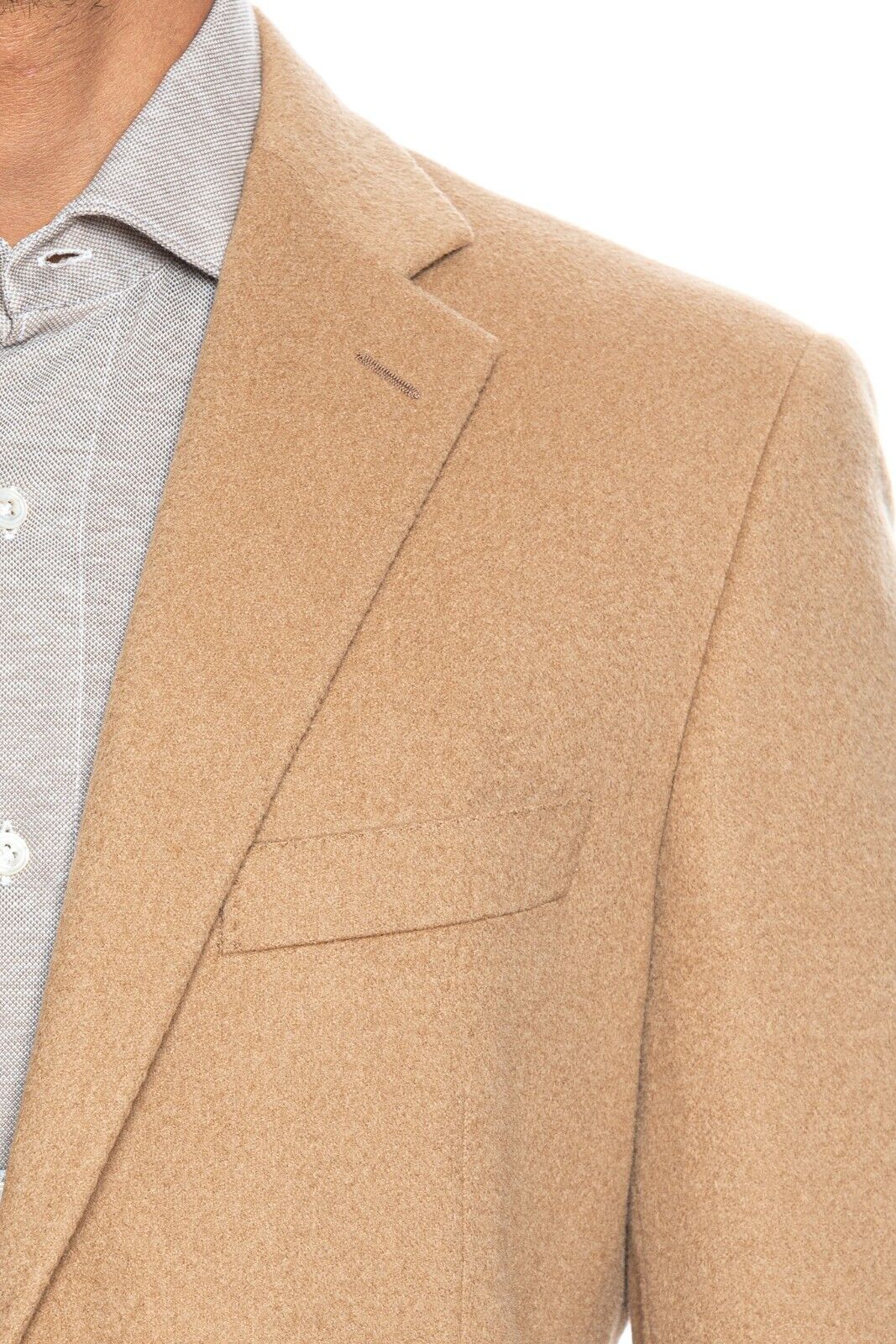 $2980 BELVEST Tan Beige 100% Camel Jacket Blazer 42 US / 52 EU Drop 7R
