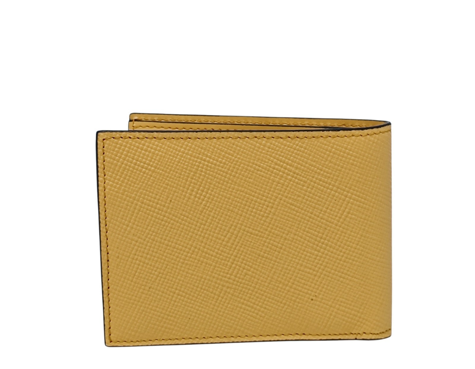 340$ PINEIDER FIRENZE 1774 Bifold Wallet Saffiano Anti-Scratch Calf Egg