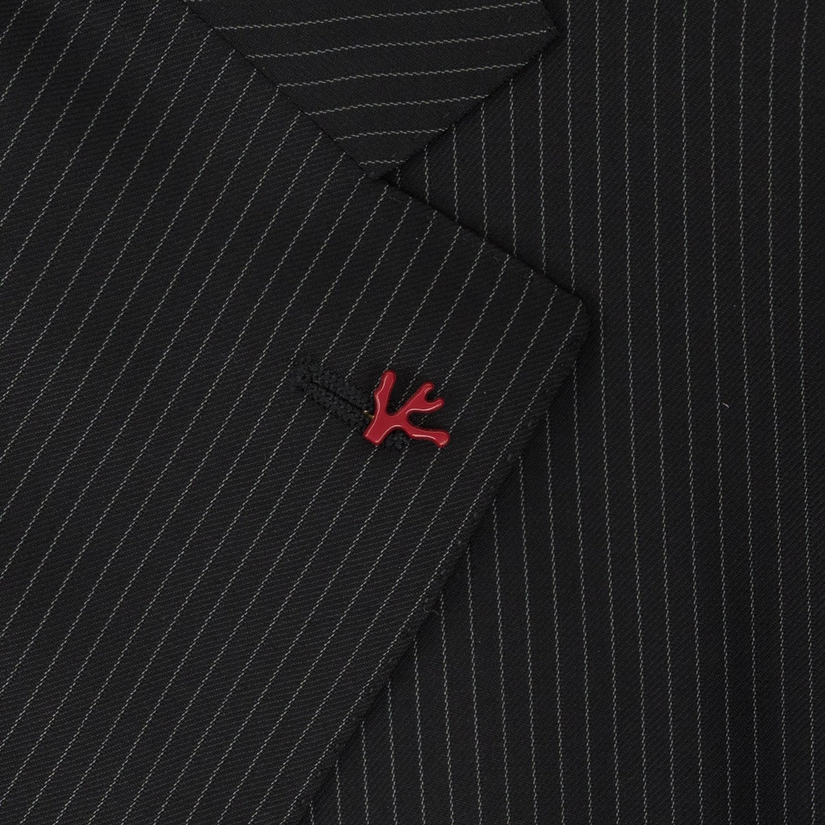 $6600 ISAIA NAPOLI "Marechiaro" Black Suit Fine Wool 4 Season 46 US / 56 EU 8R
