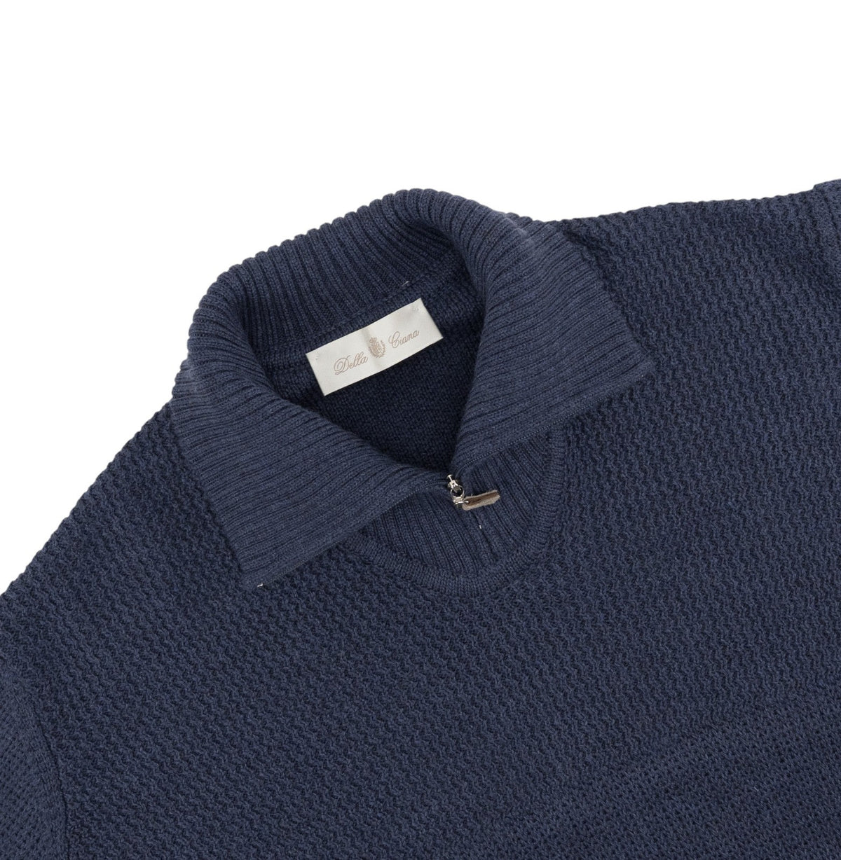 420$ DELLA CIANA Sweater Turtleneck Zip 100% Wool 40 US / 50 EU