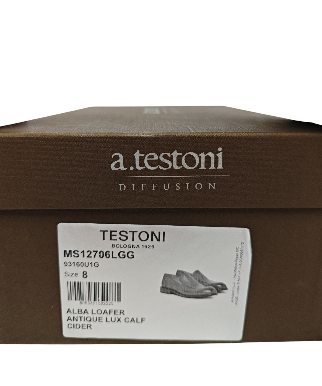 1300$ TESTONI Loafer Bolognese Construction Lux Calf Brown 8 UK / 9 US / 42 IT