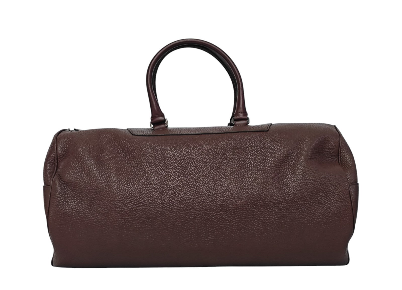 1950$ PINEIDER FIRENZE Burgundy Grain Calf Shoulder Travel Duffle Bag XL
