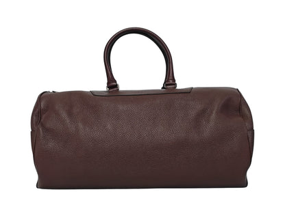 1950$ PINEIDER FIRENZE Burgundy Grain Calf Shoulder Travel Duffle Bag XL
