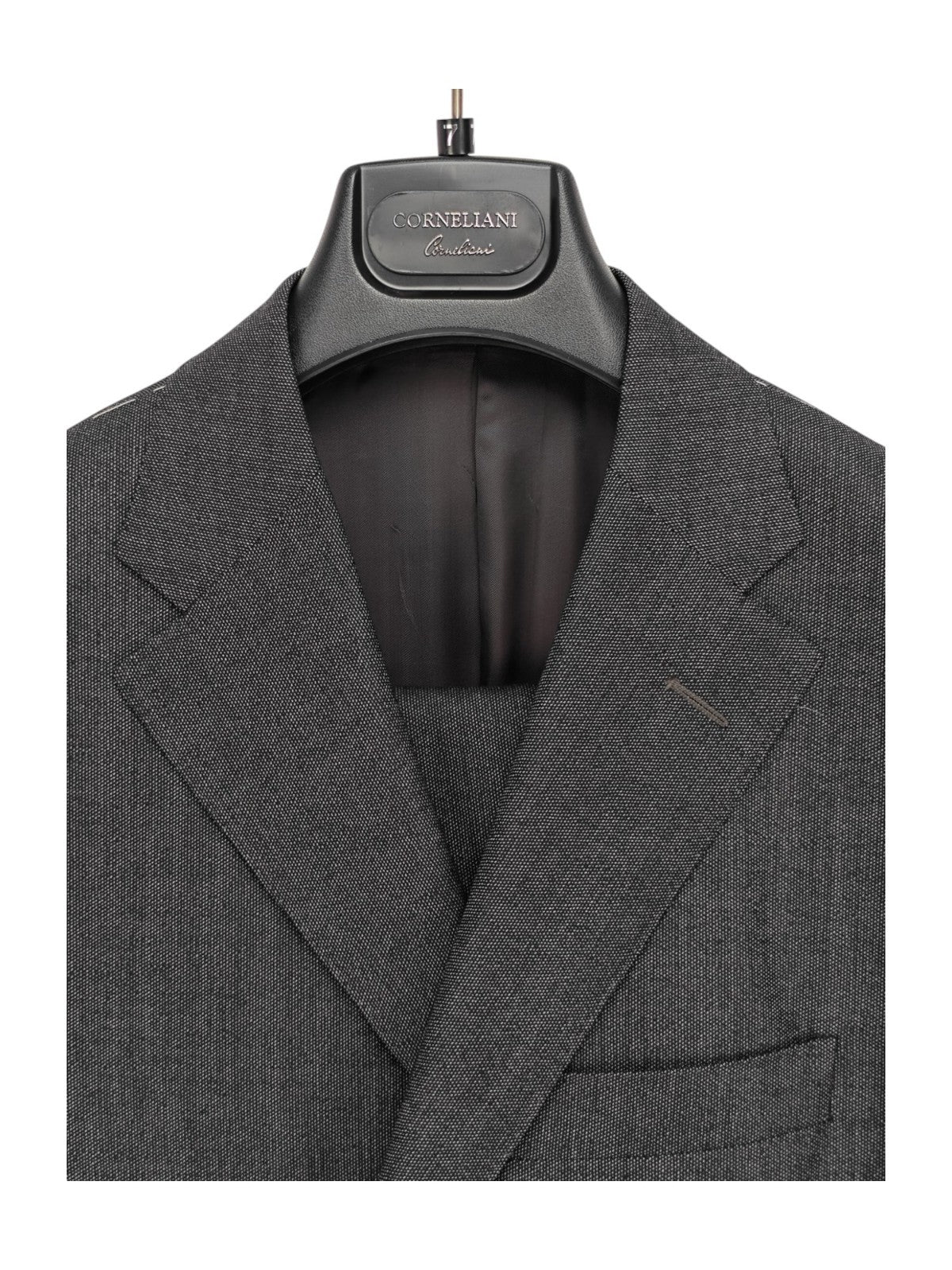 $1300 CORNELIANI Gray Textured Suit Wool SuperFine 150's  38 US / 48 EU  6R