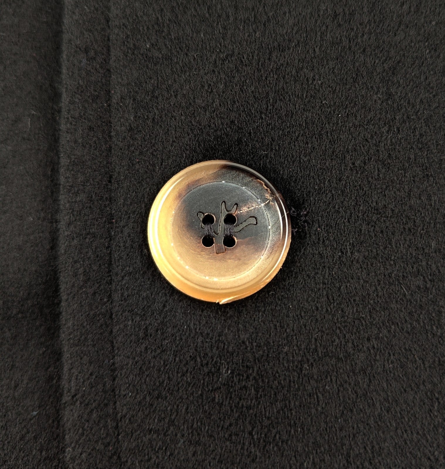 5900$ ISAIA NAPOLI Black Hand-Sewn Car Coat Long Wool 40 US / 50 EU R