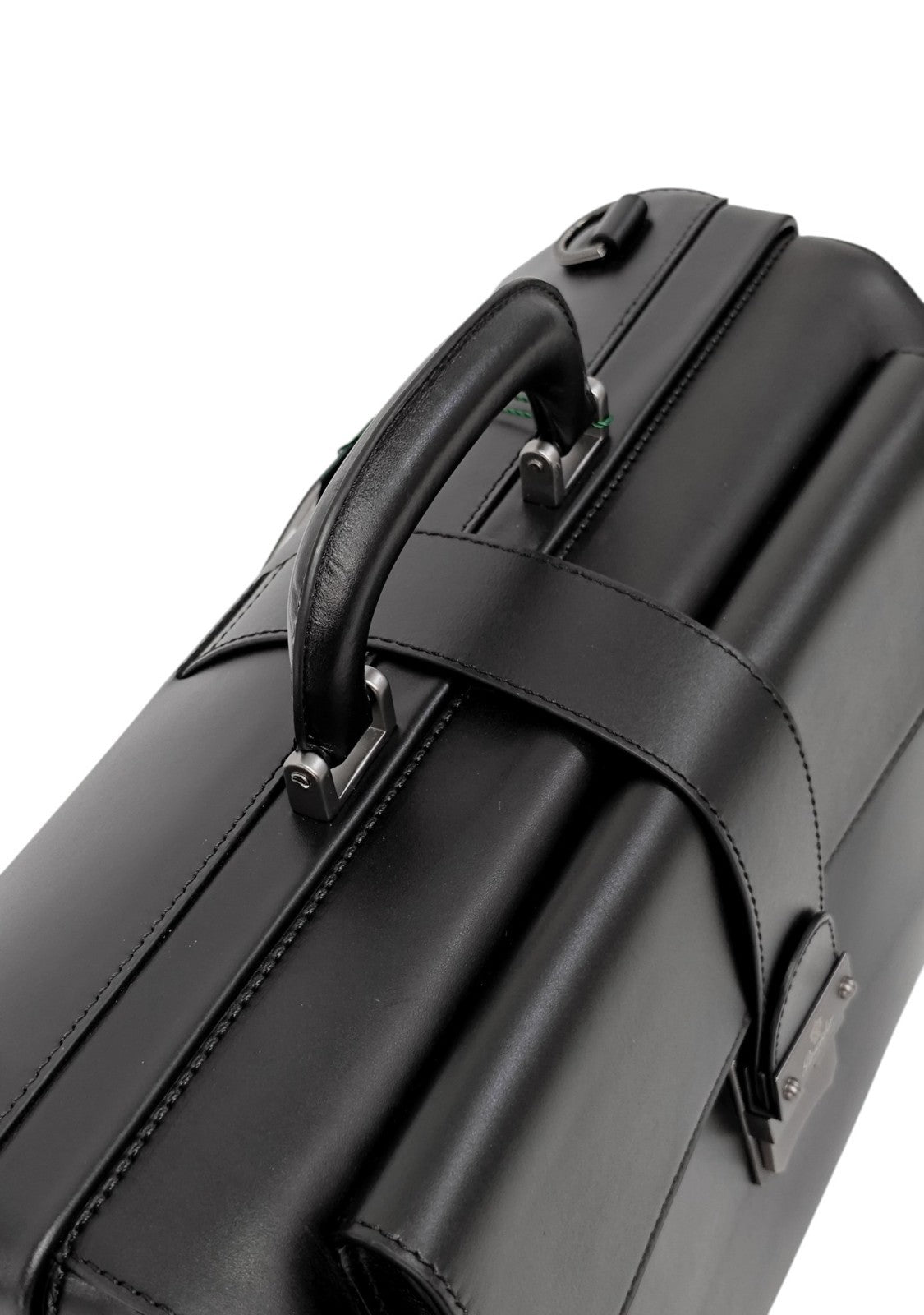 1450$ PINEIDER FIRENZE 1774 Grained Calf Work Doctor Bag Laptop Black