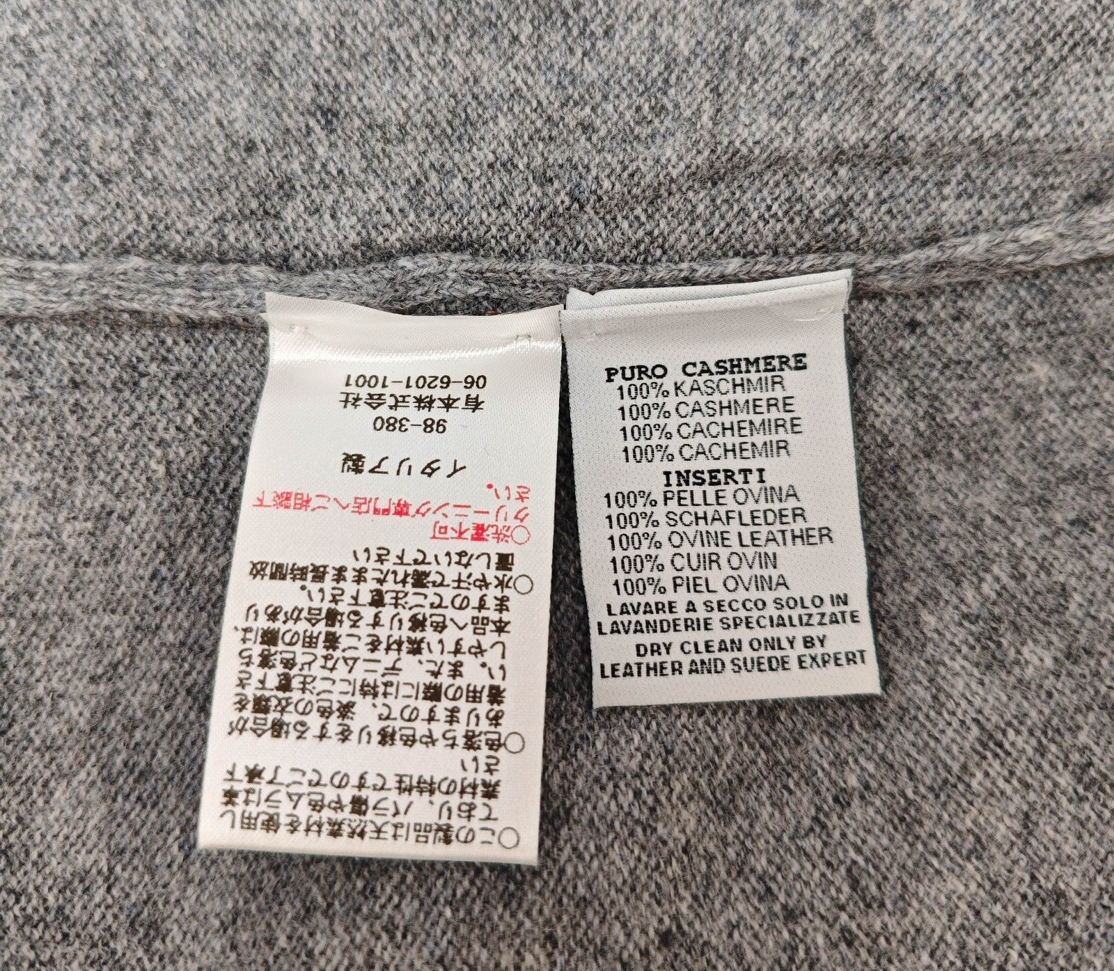 2800$ DELLA CIANA CASHMERE Bomber Zip Jacket Suede Leather - Cashmere