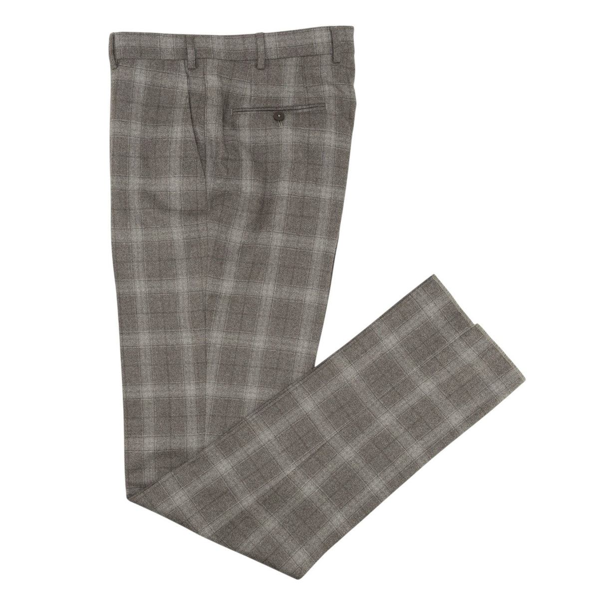 $6600 ISAIA "Gregorio" Black Hand-Sewn Suit Medium Wool Plaids 40 US / 50 EU 7R