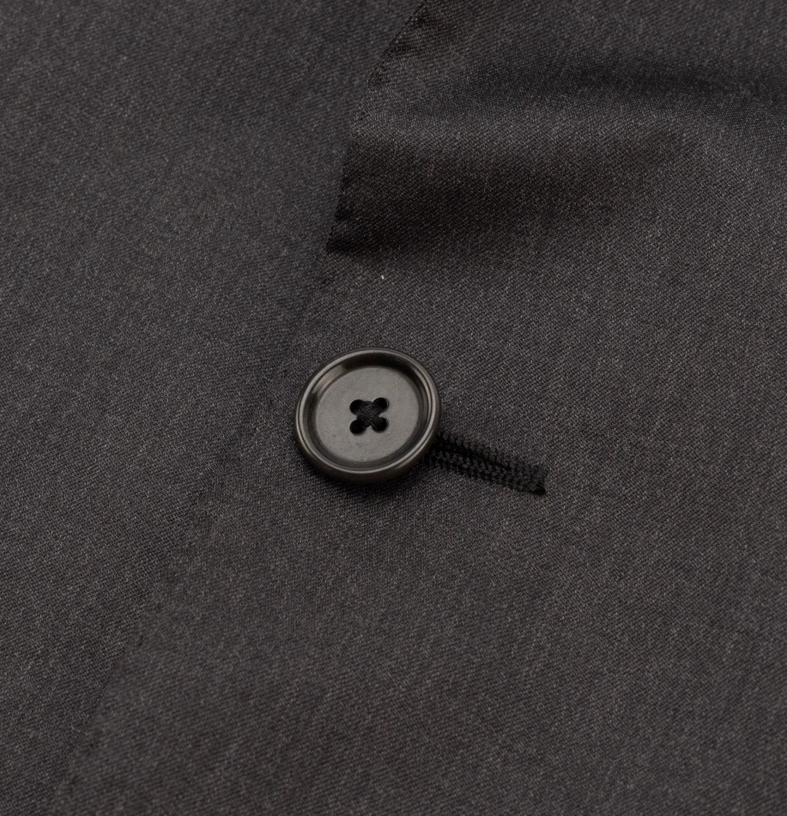 $2400 RAFFAELE CARUSO Dark Gray 3/2 Roll Suit Fine Wool 110's 42 US / 52 EU