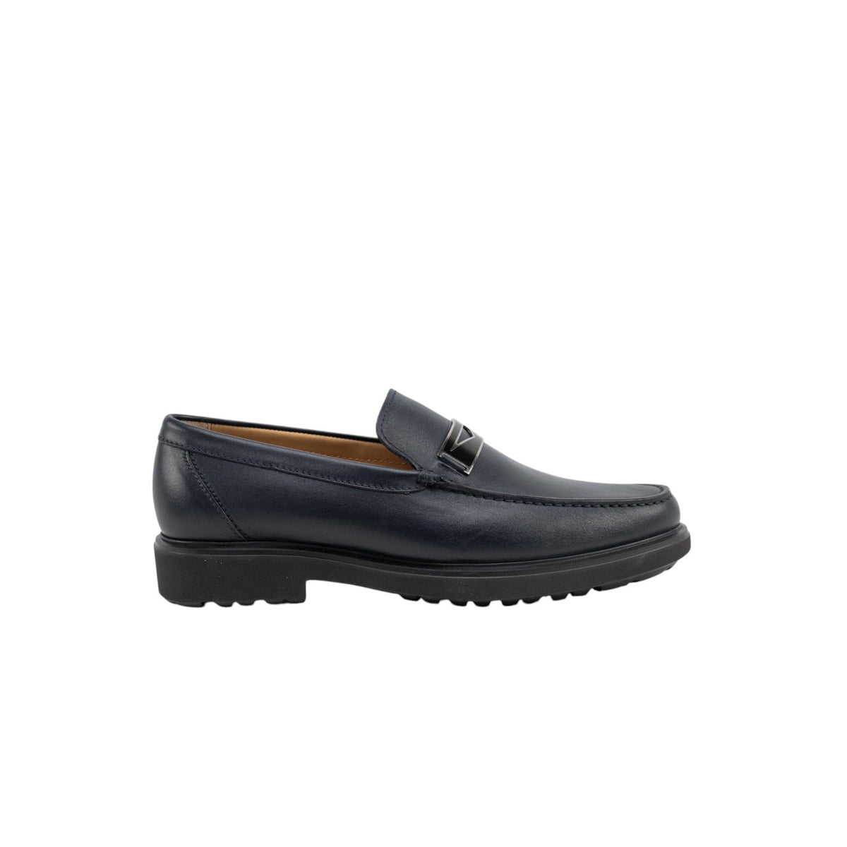 1250$ TESTONI "Gargano" Sport Napa Calf Navy + Dark Metal 8 UK / 9 US / 42 IT