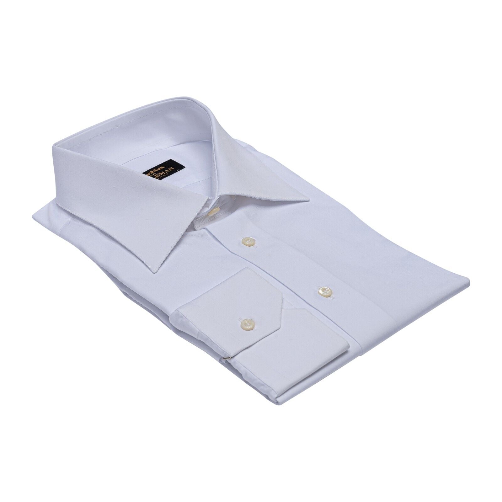 690$ LUXURY GERLIN Shirt White ALUMO FINE Cotton 3A ZILLI