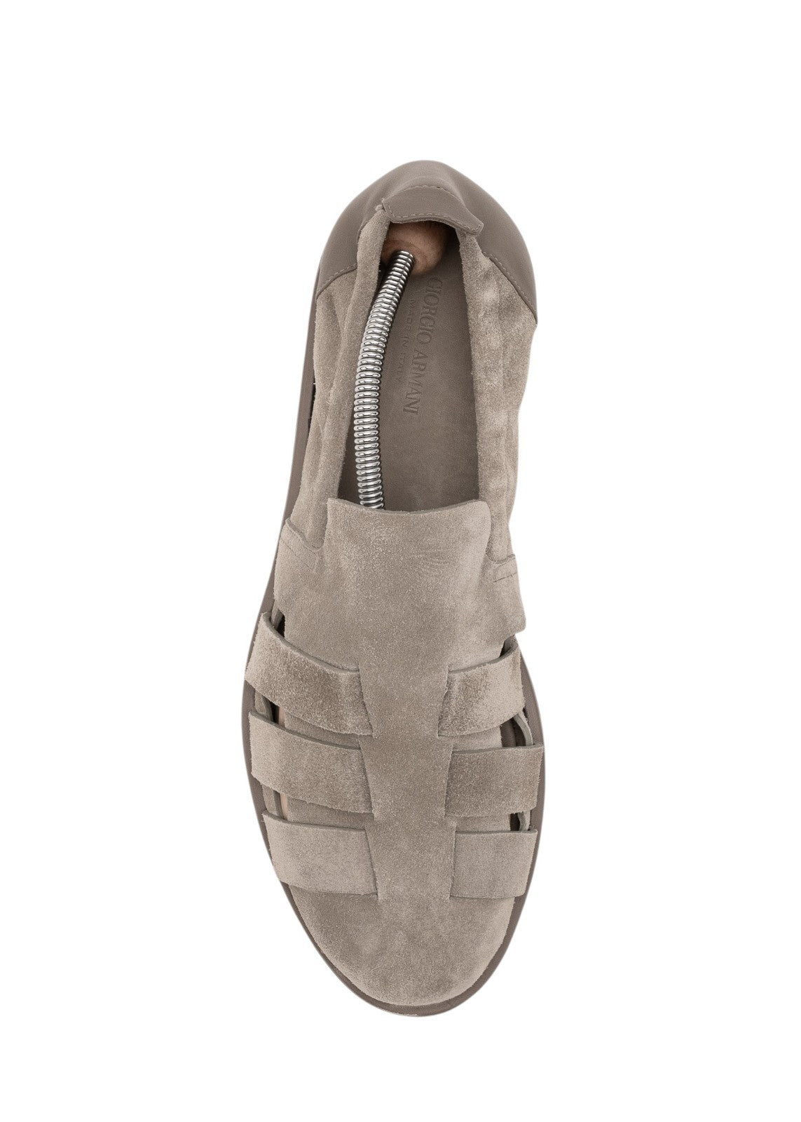1200$ GIORGIO ARMANI Fisherman Shoes Sandals Gray Suede 9 UK / 10 US / 43 IT