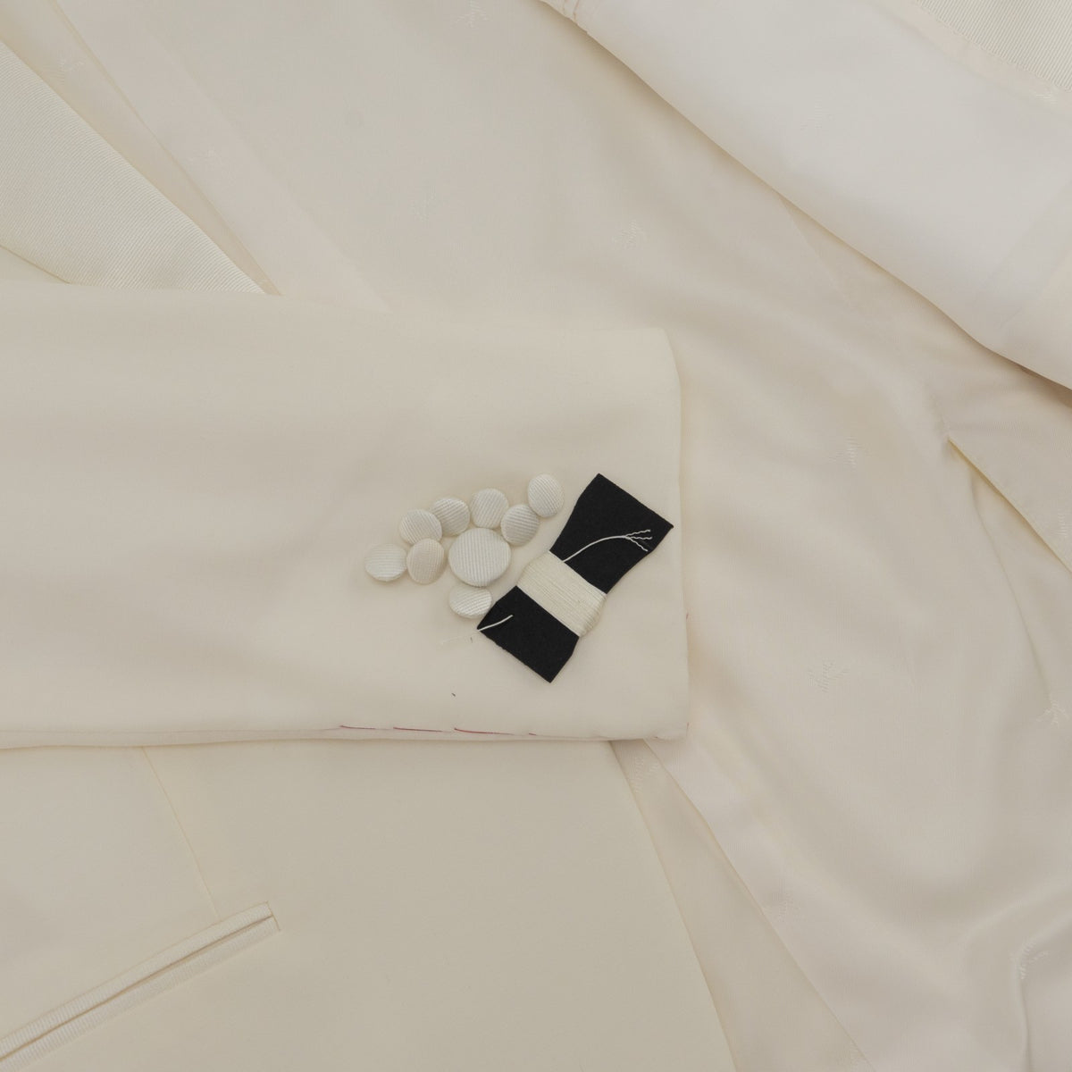 $6500 ISAIA NAPOLI "Sanita" Smoking Tuxed Blazer Sport Coat Ivory Fine Wool