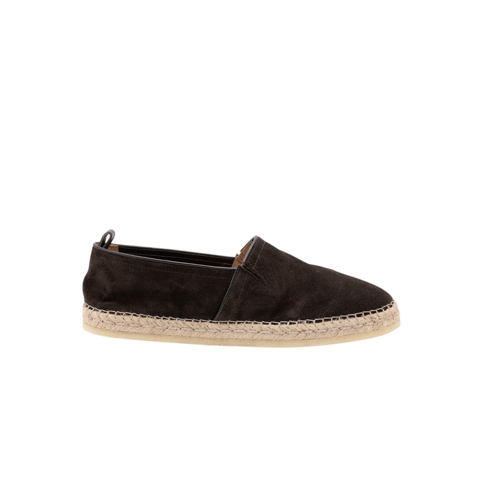 750$ TESTONI Espadrillas "Capri" Shoes Unlined Suede Cigar 8 UK / 9  US / 42 IT