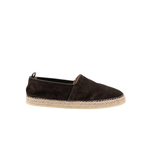 750$ TESTONI Espadrillas "Capri" Shoes Unlined Suede Cigar 8 UK / 9  US / 42 IT