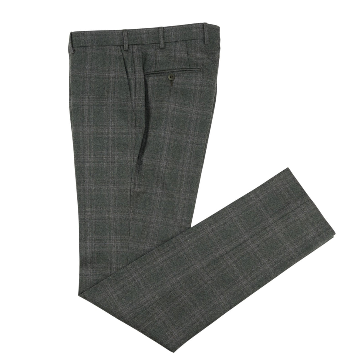 $6600 ISAIA NAPOLI "Capri" Green Suit Soft Wool Plaids 38 US / 48 EU 7R
