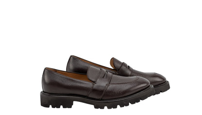 960$ TESTONI "Custoza" Penny Loafer Slip-On Deer Cigar 8 UK / 9 US / 42 IT