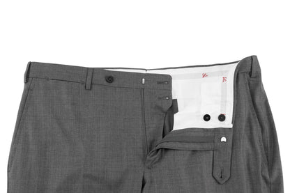 $6600 ISAIA NAPOLI "Capri" Gray Suit Fine Wool 4 Season 46 US / 56 EU 7R