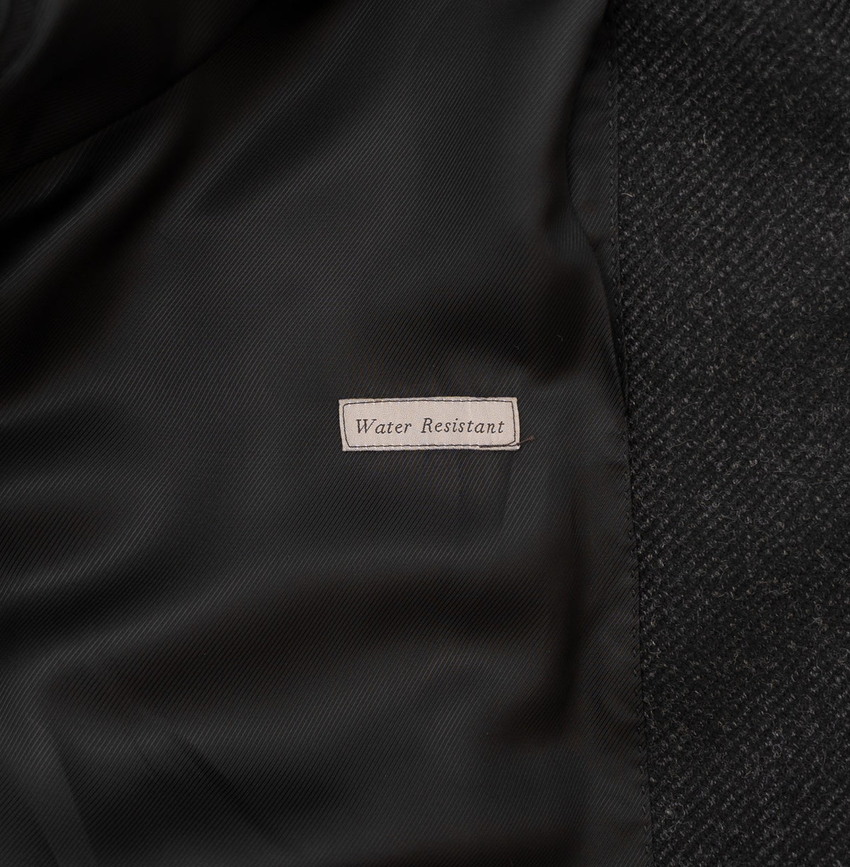 $2250 CANALI Charcoal Gray Overcoat Wool Water Resistant 48 US / 58 EU