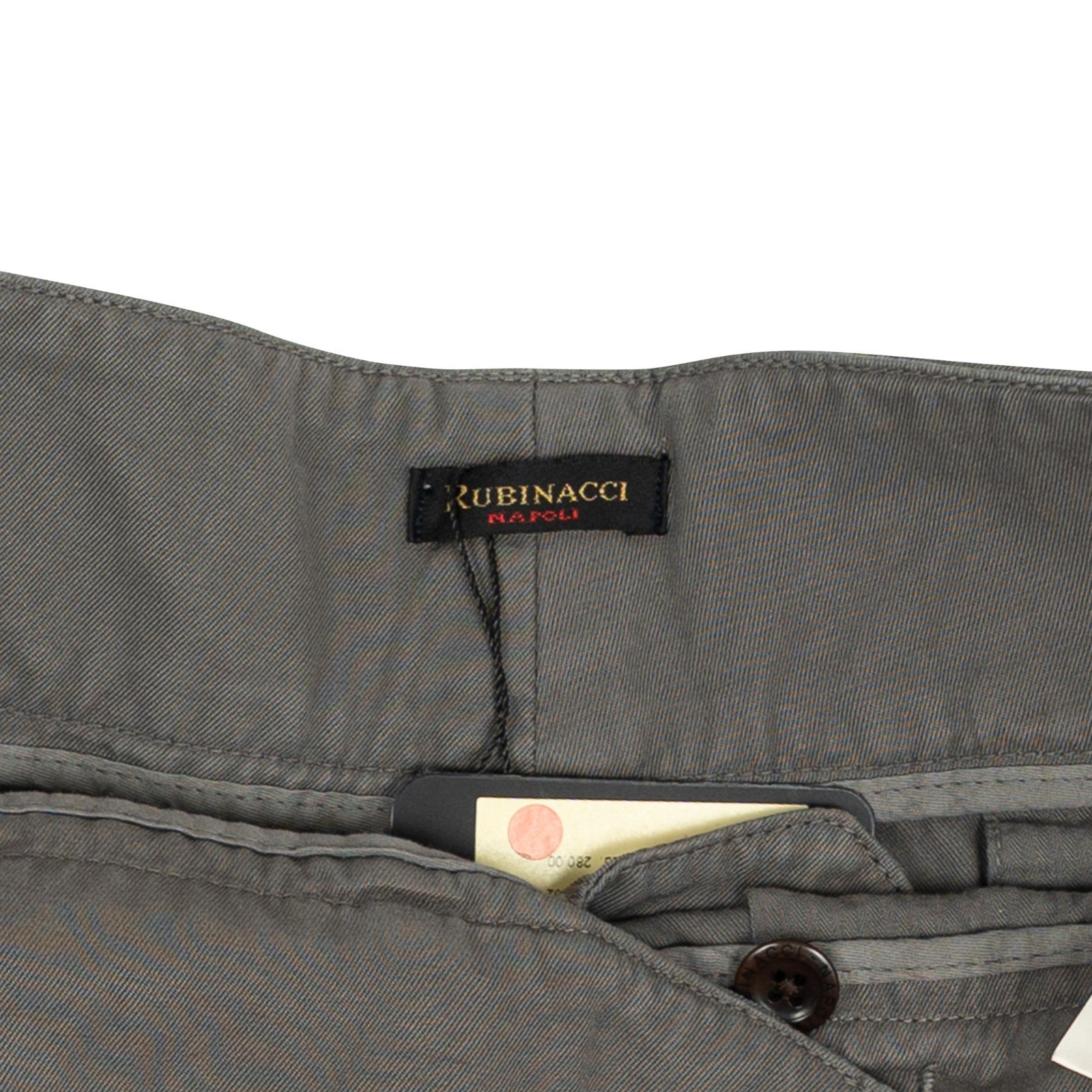 530$ RUBINACCI NAPOLI Manny Gurkha Short Pant Off Green Cotton 36 US / 52 IT