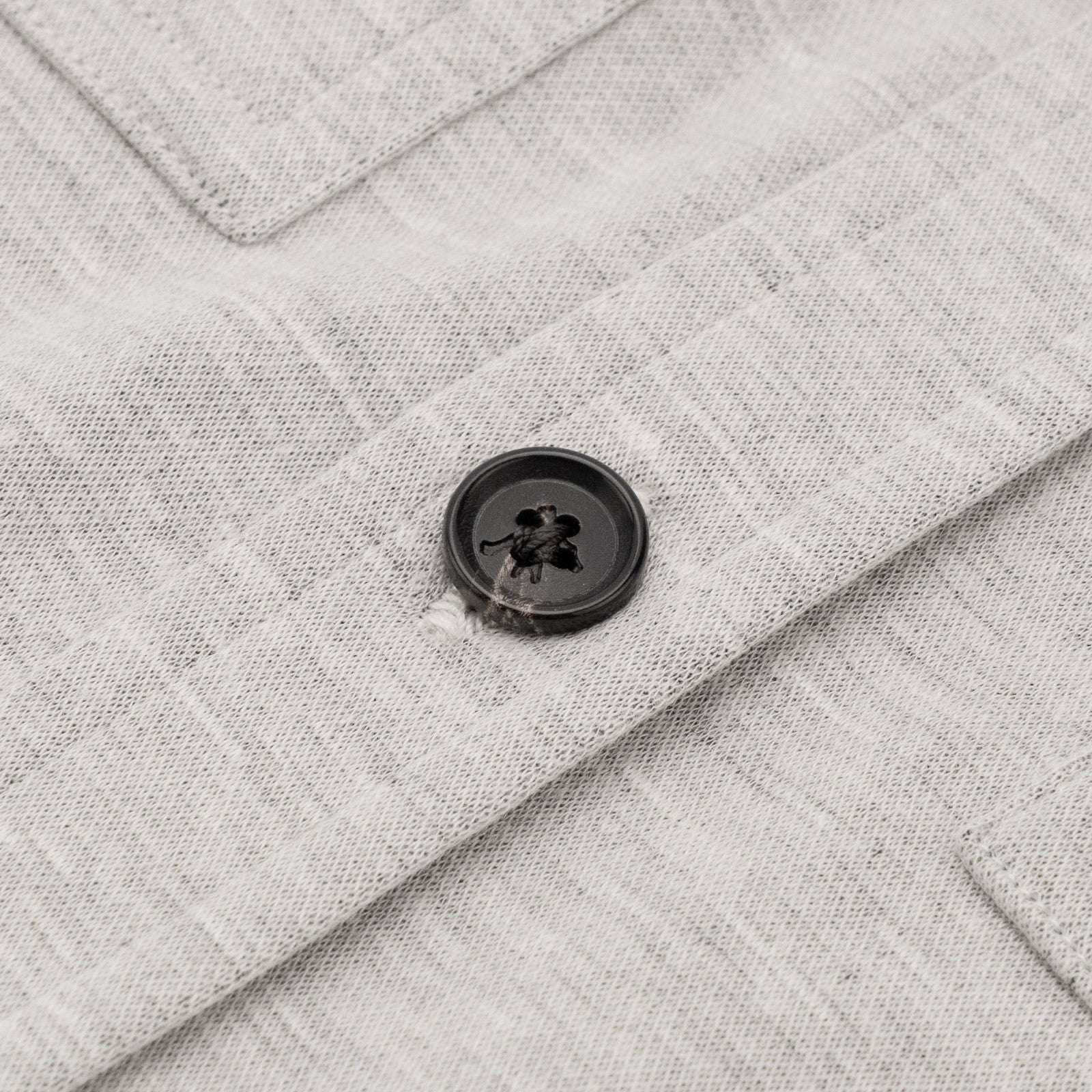 $1350 ISAIA NAPOLI Gray Hand-Sewn Overshirt Jacket Wool Silk Linen Size M