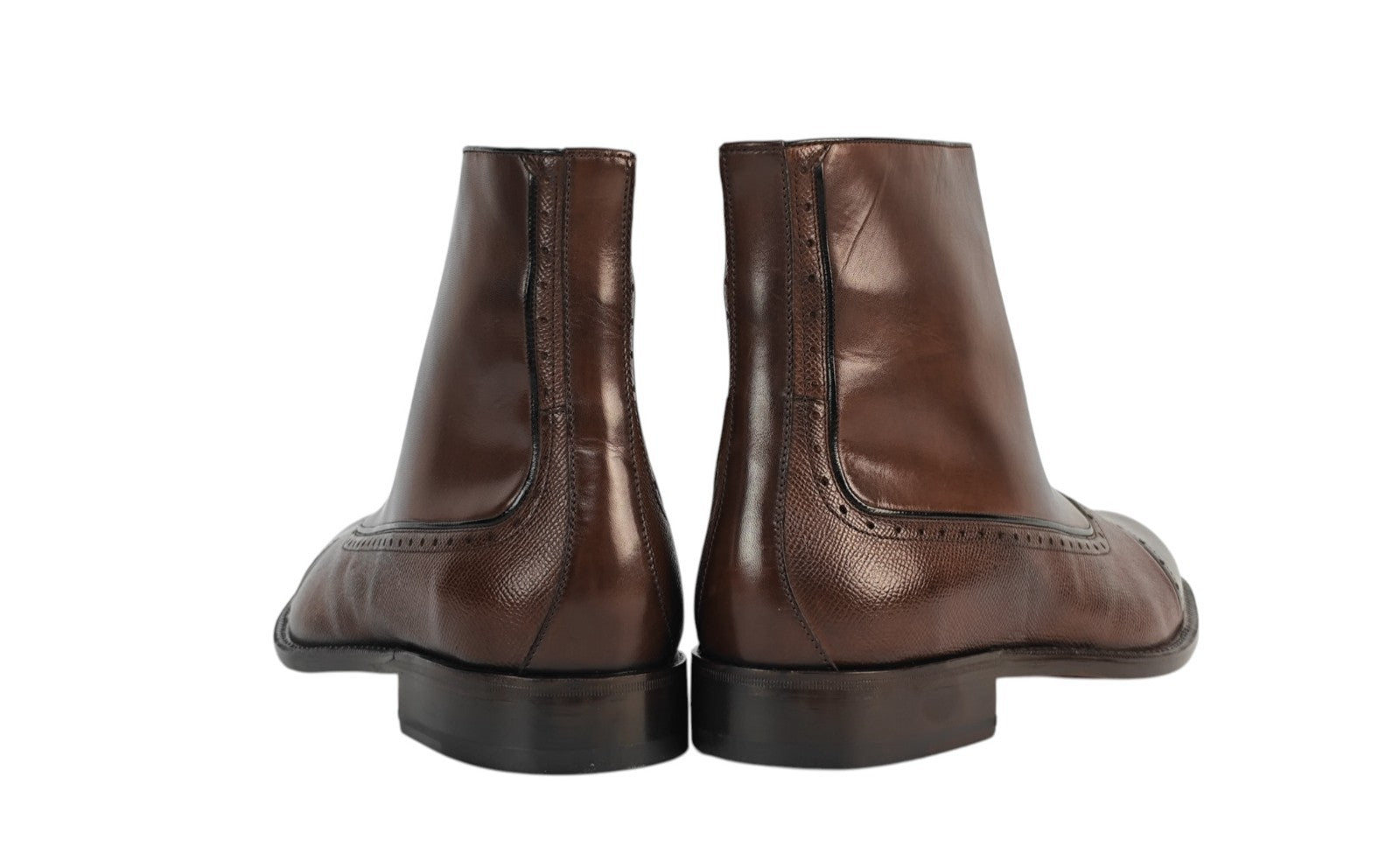 1650$ TESTONI "Piuma" Brown Ankle Boot Shoes Calf  8 UK / 9 US / 42 IT