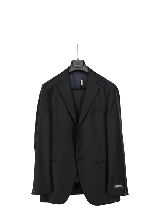 $1800 BURBERRY LONDON Blue Midnight Solid Suit Fine Wool 150's  38 US / 48 EU 7R