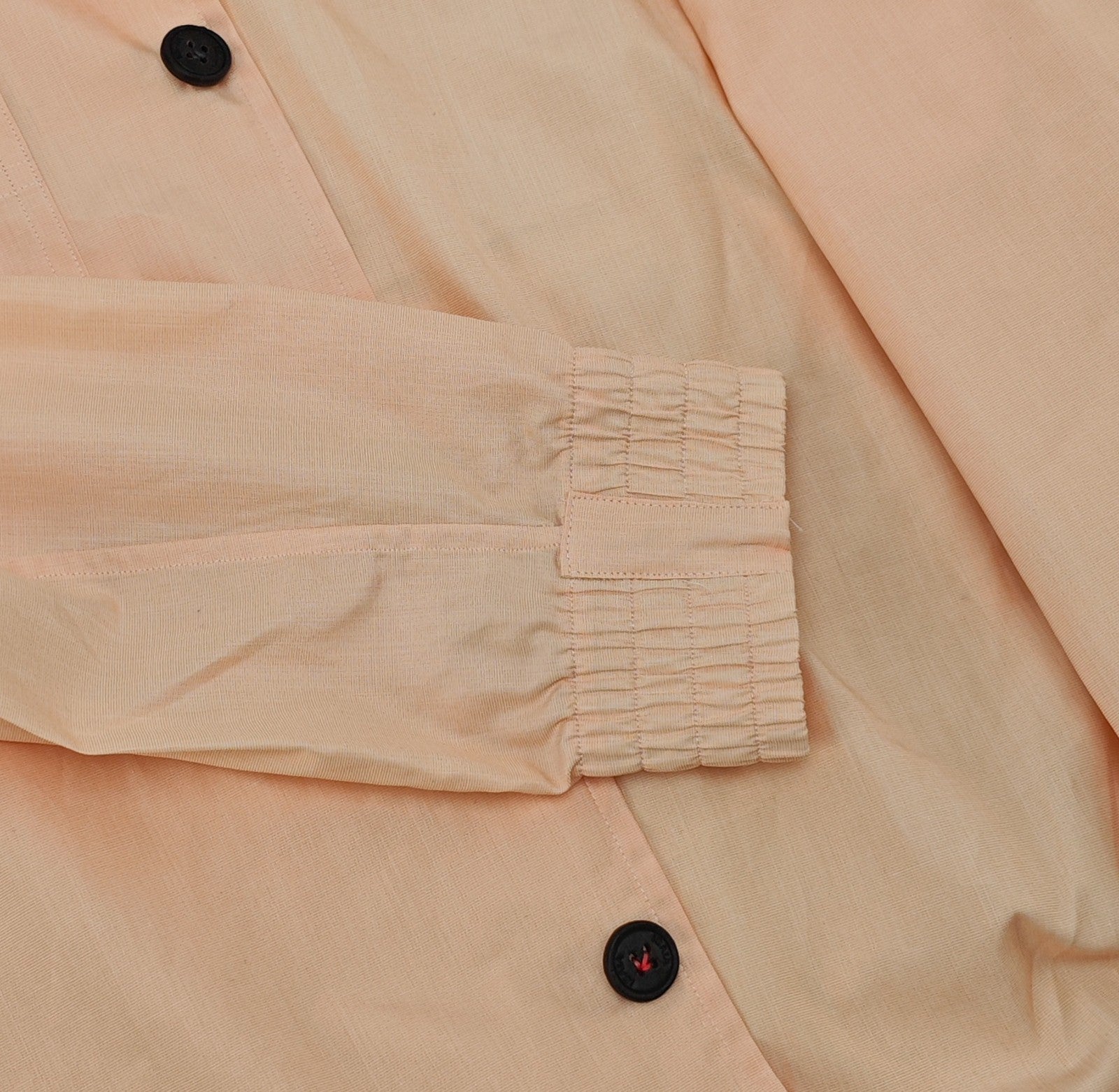 $1350 ISAIA NAPOLI Peach Hand-Sewn Jacket Shirt Fine Cotton 36 US / 46 EU