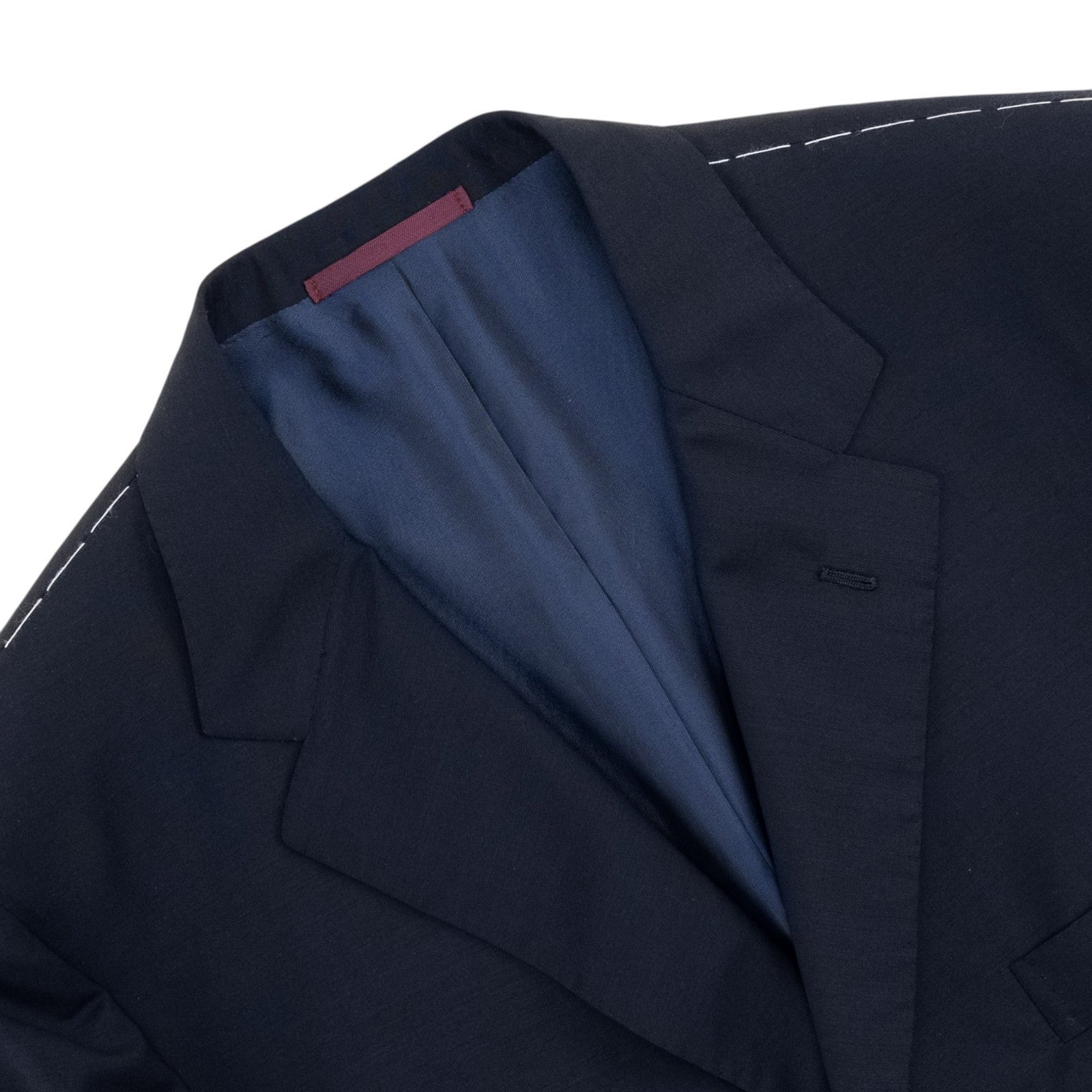 $2700 SARTORIA PARTENOPEA NAPOLI Blue Navy Suit Wool 140's 46 US / 56 EU