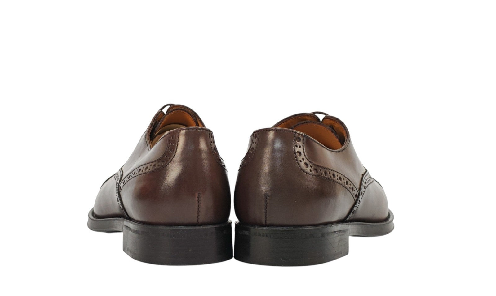 1100$ TESTONI "Salerno" Oxford Shoes Burnished Calf Cigar 7 UK / 8 US / 41 IT